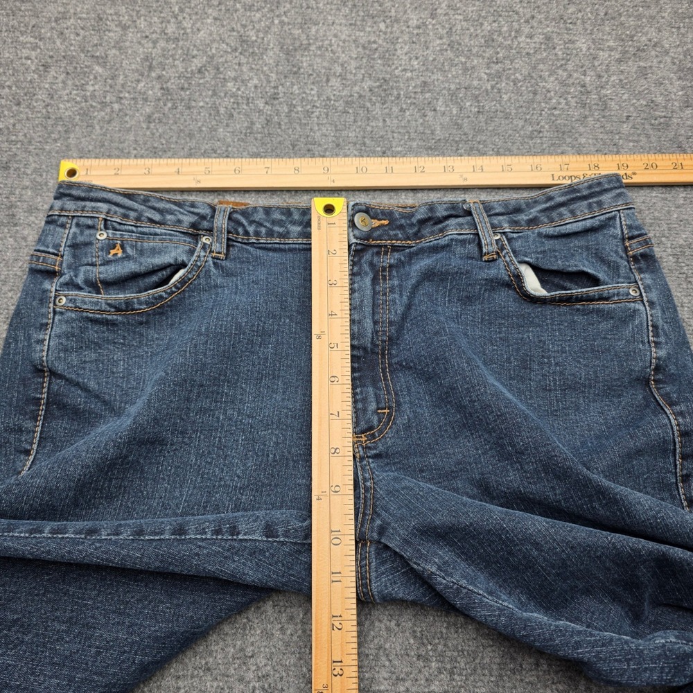 Wrangler Aura Womens 18P Short Rise Bootcut Jeans Dark Wash Blue Denim 18 Petite - Picture 4 of 8